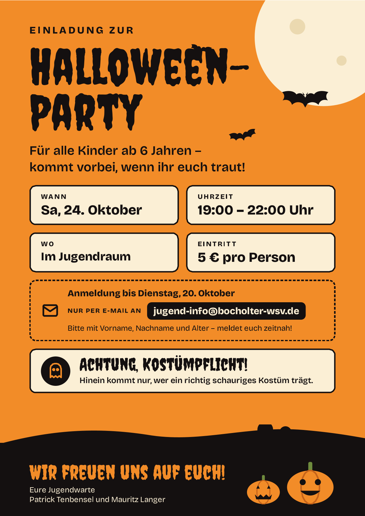 Einladung zur Gruselparty
